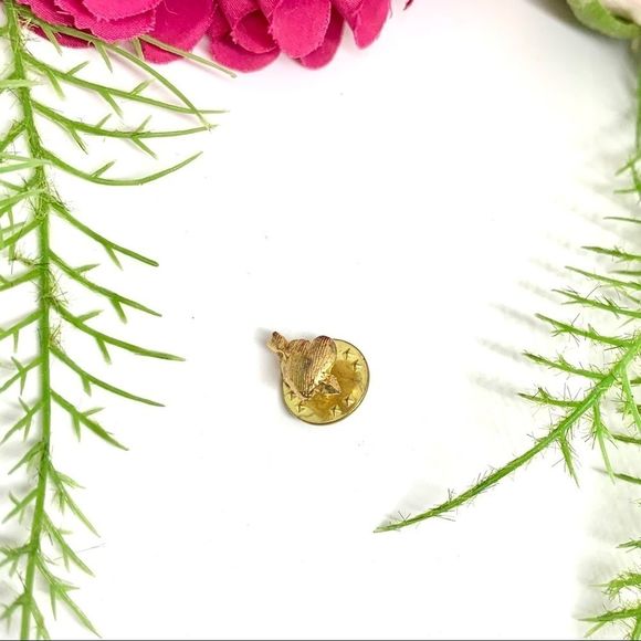 VINTAGE⚜️Golden Cupid Valentine’s Heart Tack Pin - Picture 4 of 6